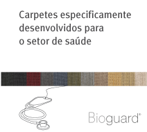 Carpetes especificamente desenvolvidos para o setor de sa�de