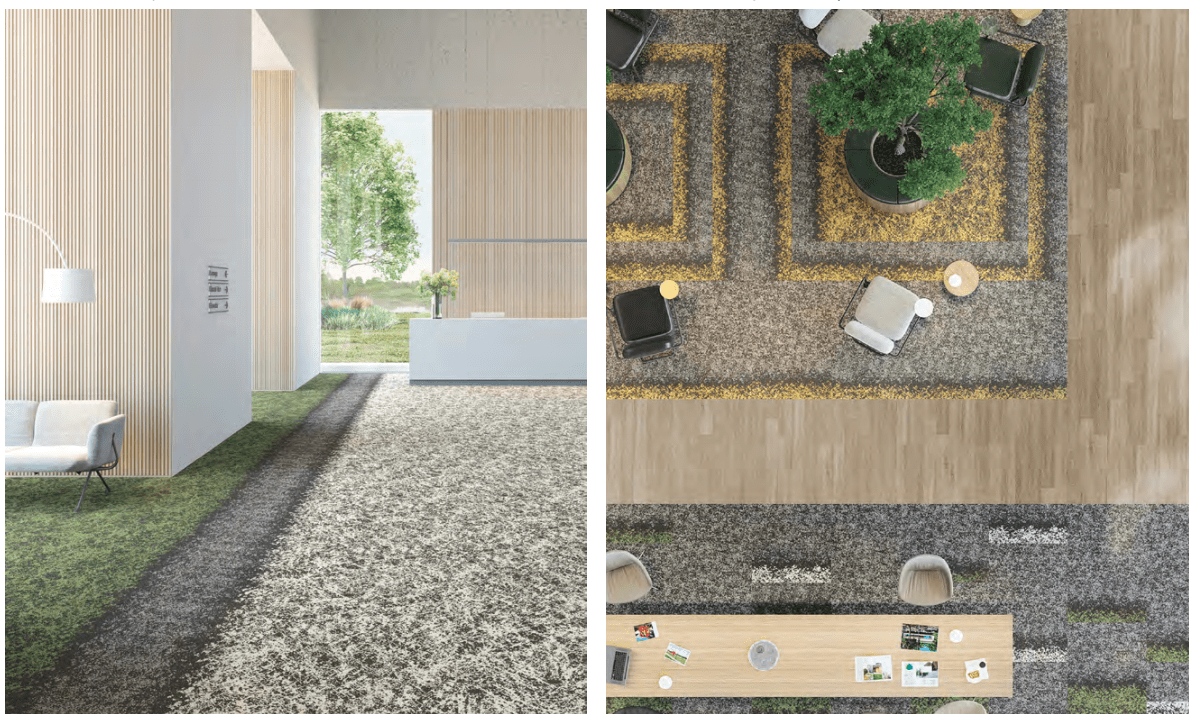 carpetes Shaw Contract que remetem a natureza
