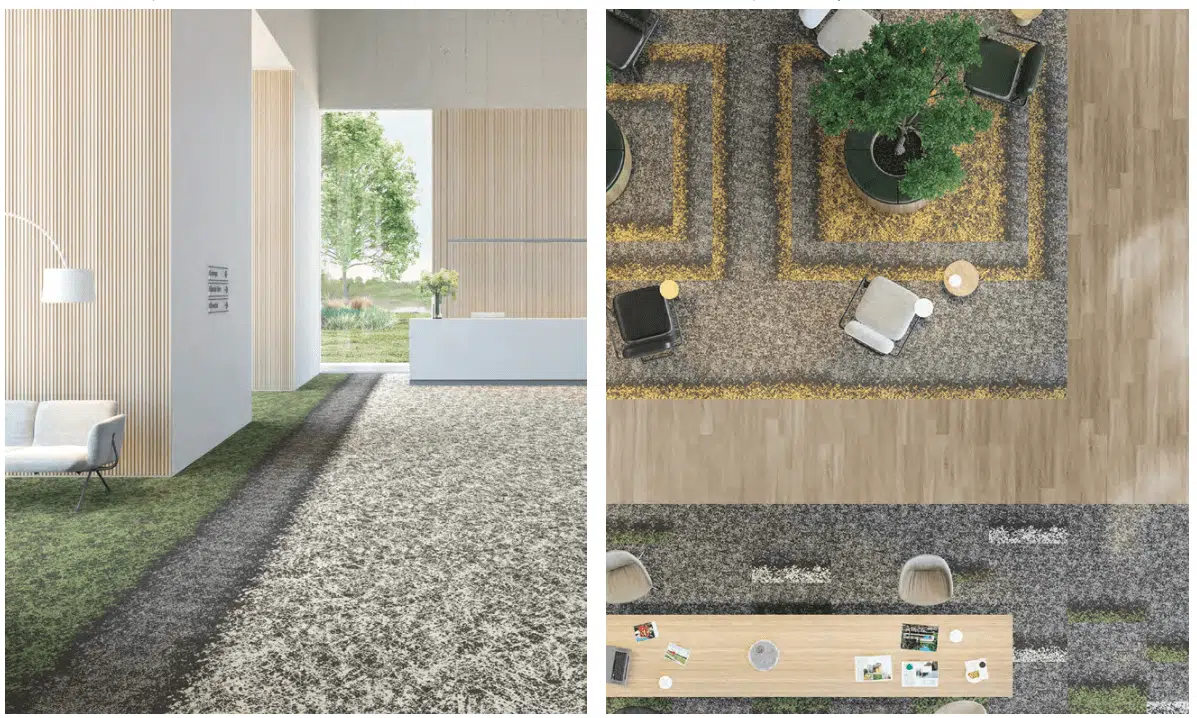 carpetes Shaw Contract que remetem a natureza