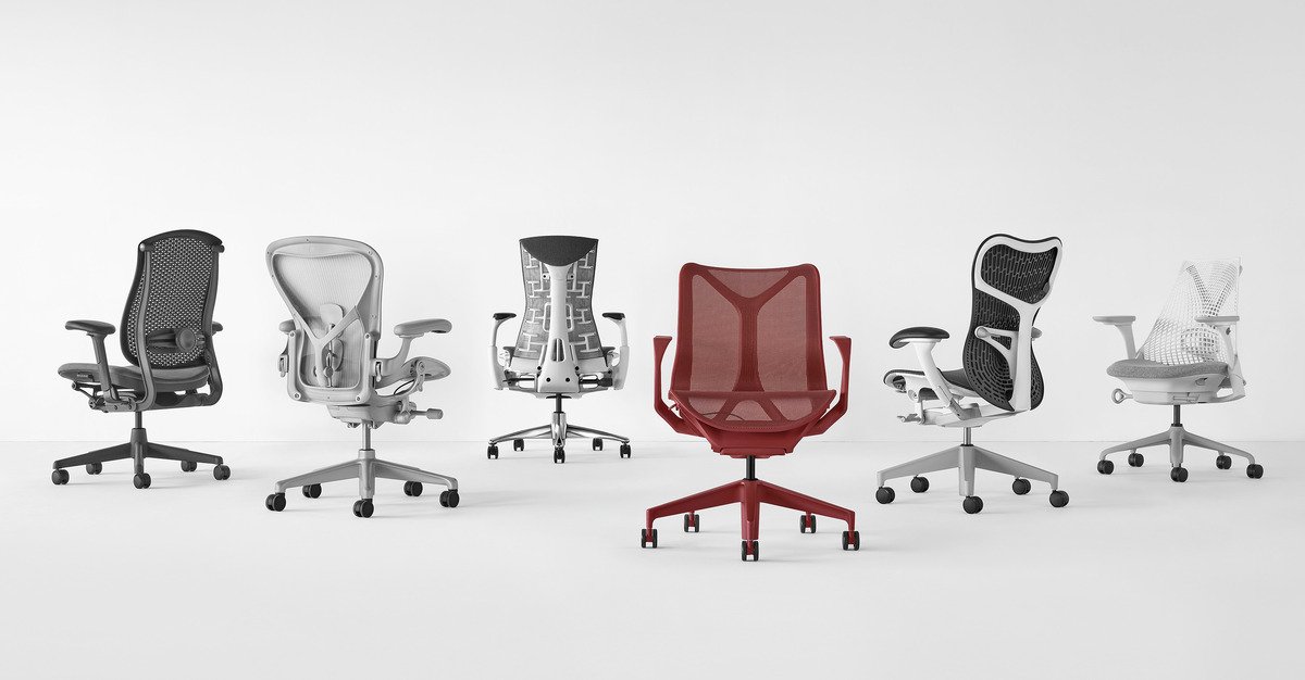 Cadeira confortável para escritório - modelos Herman Miller