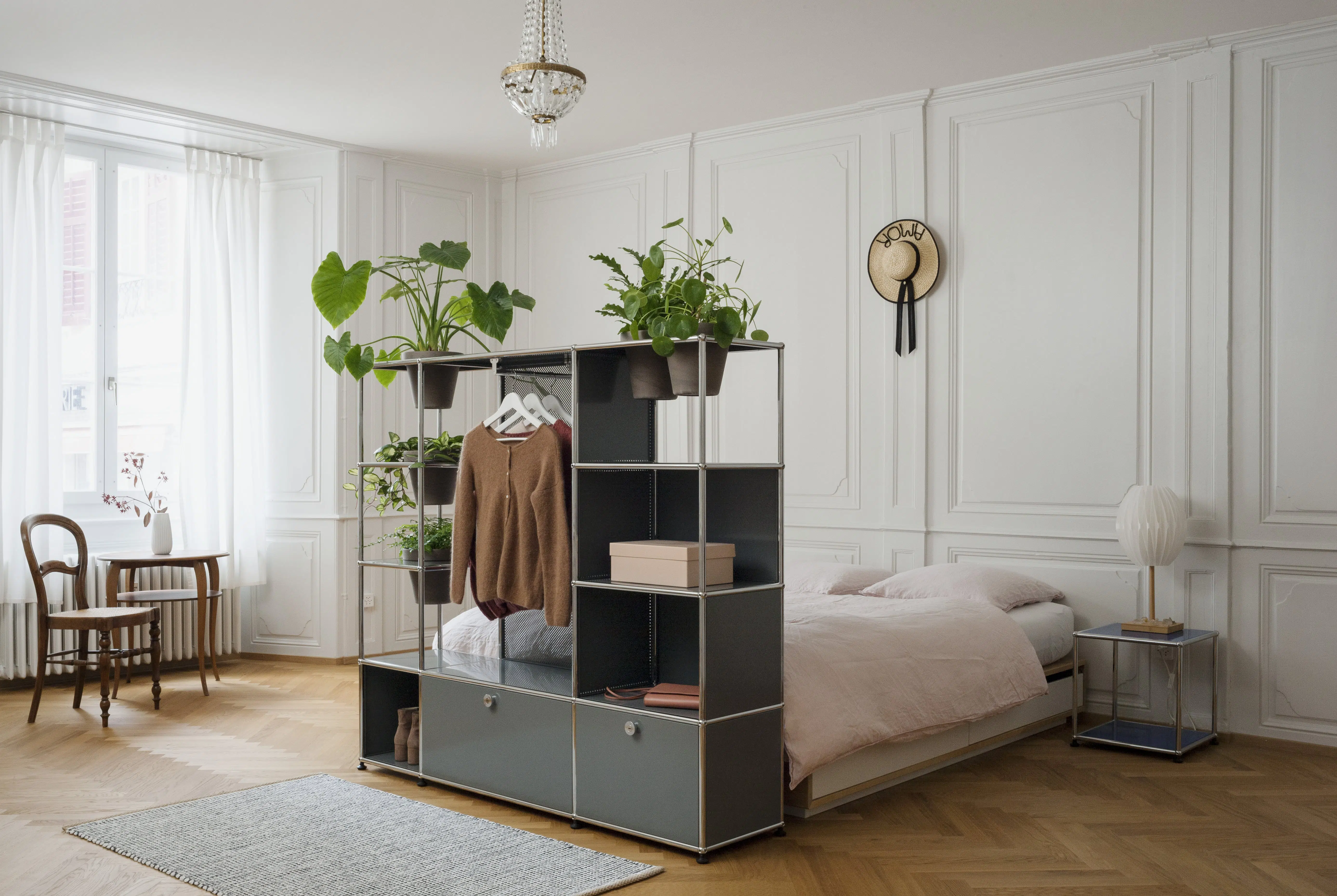 tendências de design - quarto com móvel USM