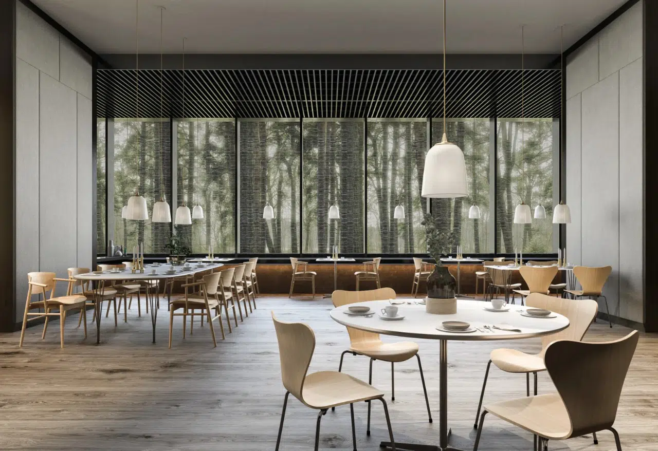 ambiente corporativo de alimentação