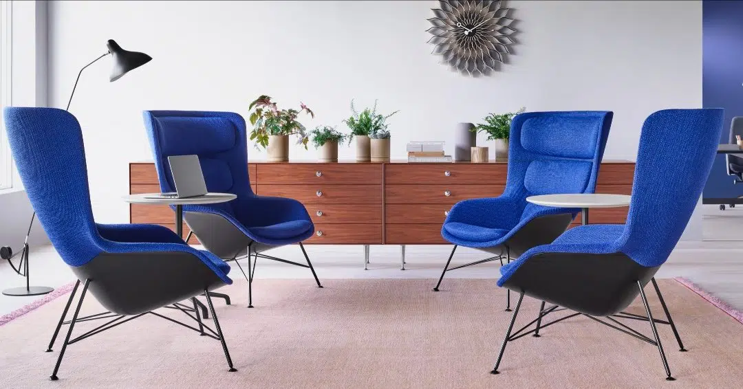 poltronas na cor azul