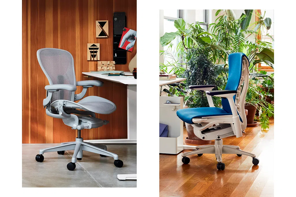 Aeron Mineral e Embody Berry Blue