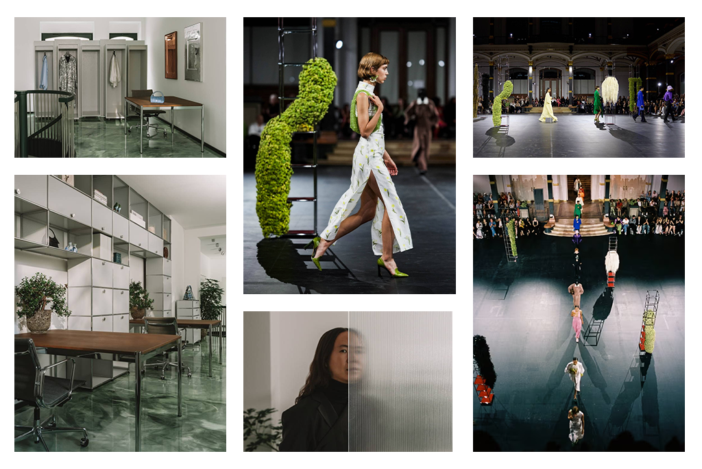 Parceria no universo da moda entre o fashion designer William Fan e a USM Modular Furniture no Desfile na Berlin Fashion Week 2023