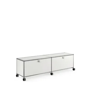 Rack USM Haller com 2 portas basculantes - Branco