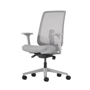 Cadeira Verus Interweave Iceberg, tensão autoajustável e trava do encosto