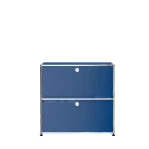 Aparador USM Haller 2 módulos com porta - Gentian Blue