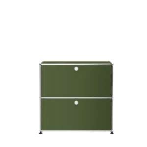 Aparador USM Haller 2 módulos com porta - Olive Green