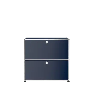 Aparador USM Haller 2 módulos com porta - Steel Blue