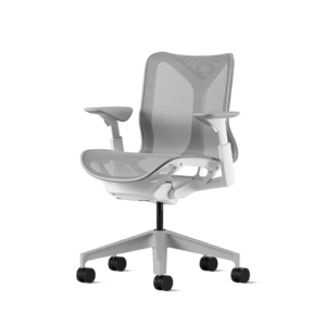 Cadeira Cosm Espaldar Baixo Mineral, braços ajustáveis